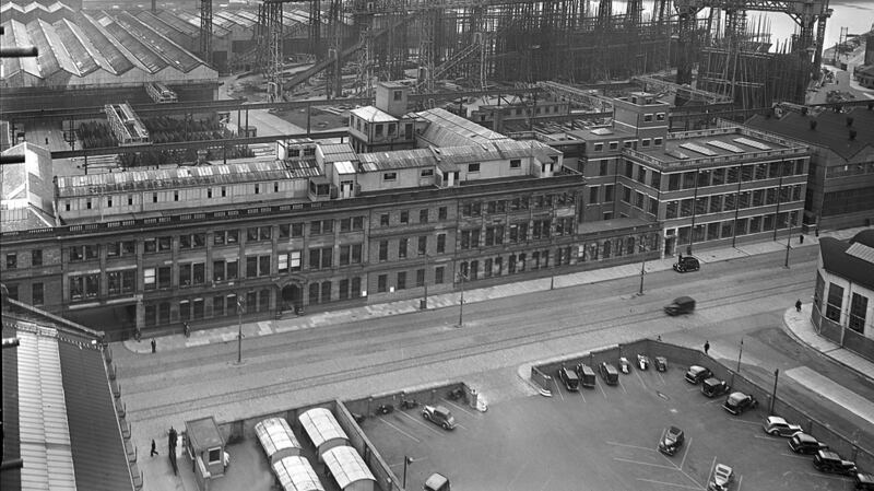 Harland & Wolff shipbuilders, Belfast, in the 1940s
