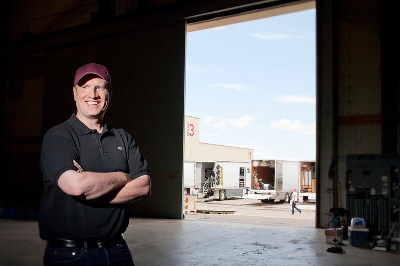 Kevin Feige of Marvel: ‘I think Spider-Man is pretty damned cool.’ Photograph: Steven St John/NYT