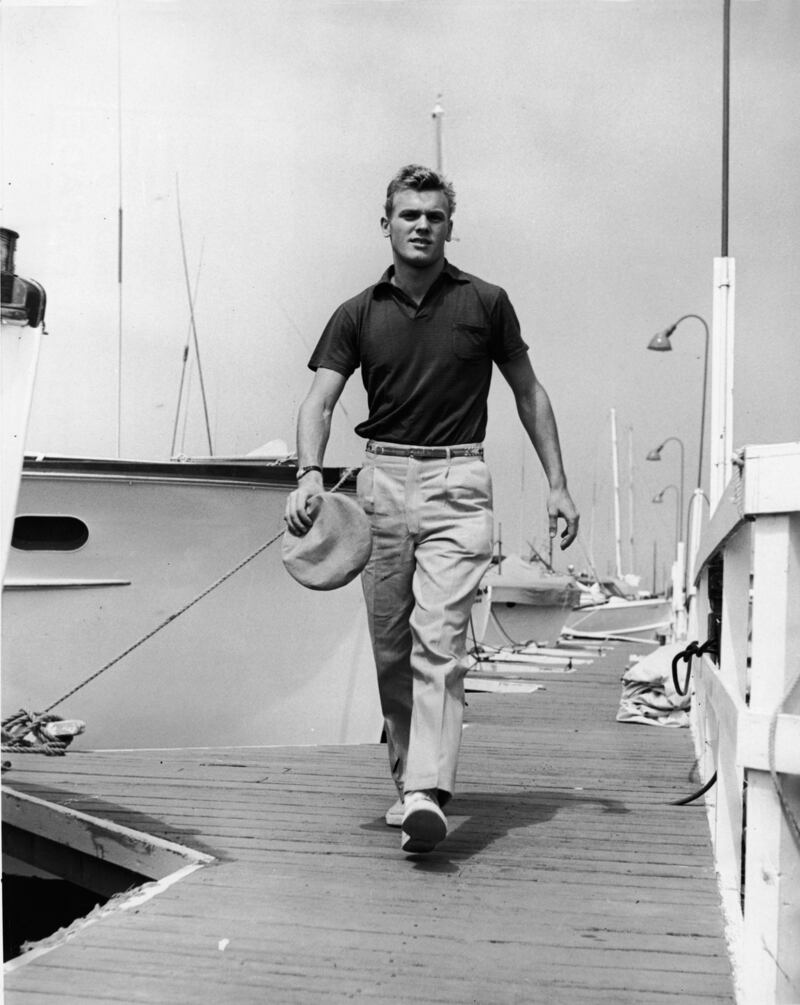 Tab Hunter circa 1955. Photograph: Hulton Archive/Getty Images