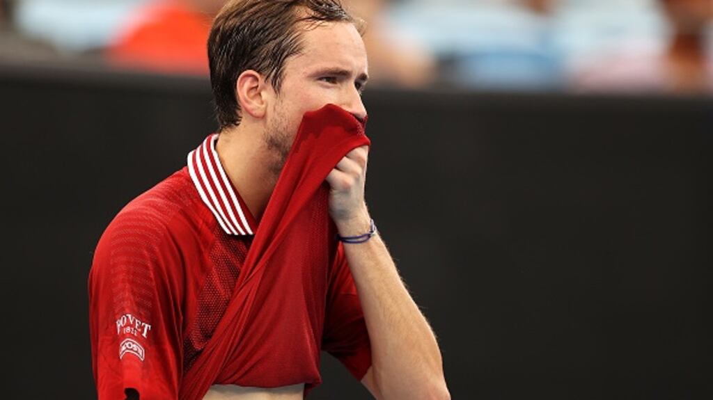Daniil Medvedev started of his 2022 with a surprise defeat to Ugo Humbert at the ATP Cup. Photograph: Mark Kolbe/Getty Images