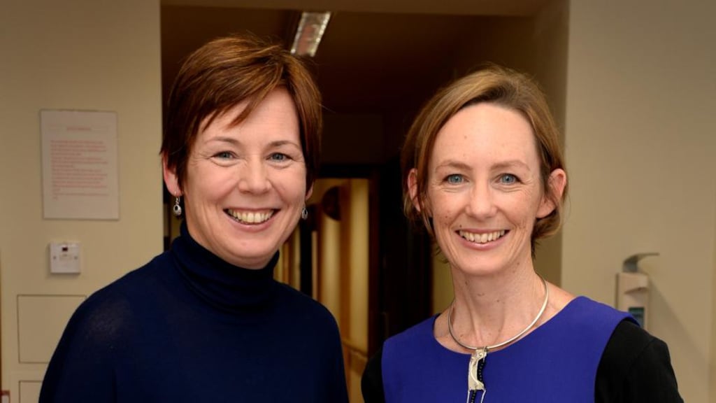 A sisterly kind of friendship: Dr Fiona Dennehy and Caoimhe de Barra. Photograph: Cyril Byrne/The Irish Times A sisterly kind of friendship: Dr Fiona Dennehy and Caoimhe de Barra. Photograph: Cyril Byrne