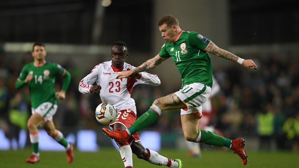 Ireland could meet Denmark again in the new Uefa Nations League. Photo: Getty Images