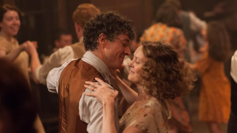 Dancehall sweethearts: Barry Ward and Simone Kirby in ‘Jimmy’s Hall’. “Jimmy and his friends supported people who had been dispossessed, who had lost their homes. And in doing that you challenge the men of property and then you’re in trouble”