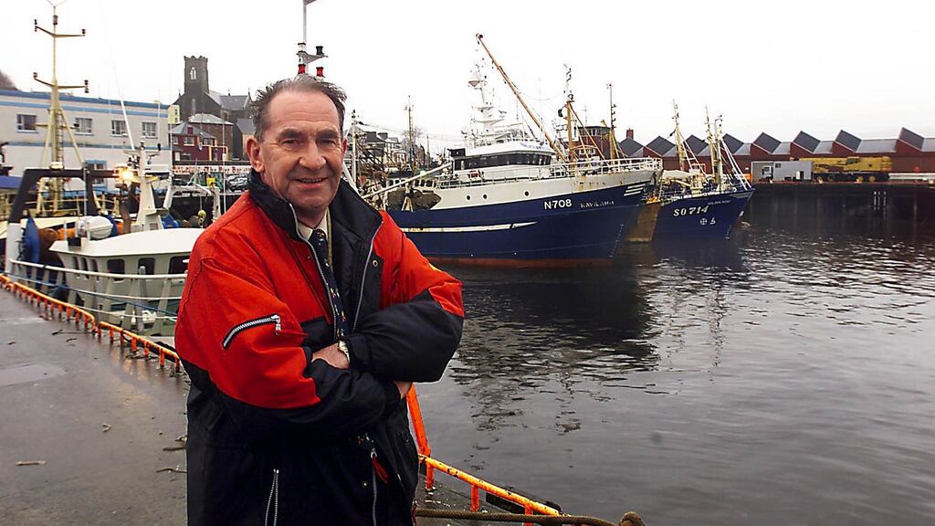 A file photgraph, dating from 2000, of Joey Murrin on the quay at Killybegs, Co. Donegal. Photograph: Eric Luke/The Irish Times