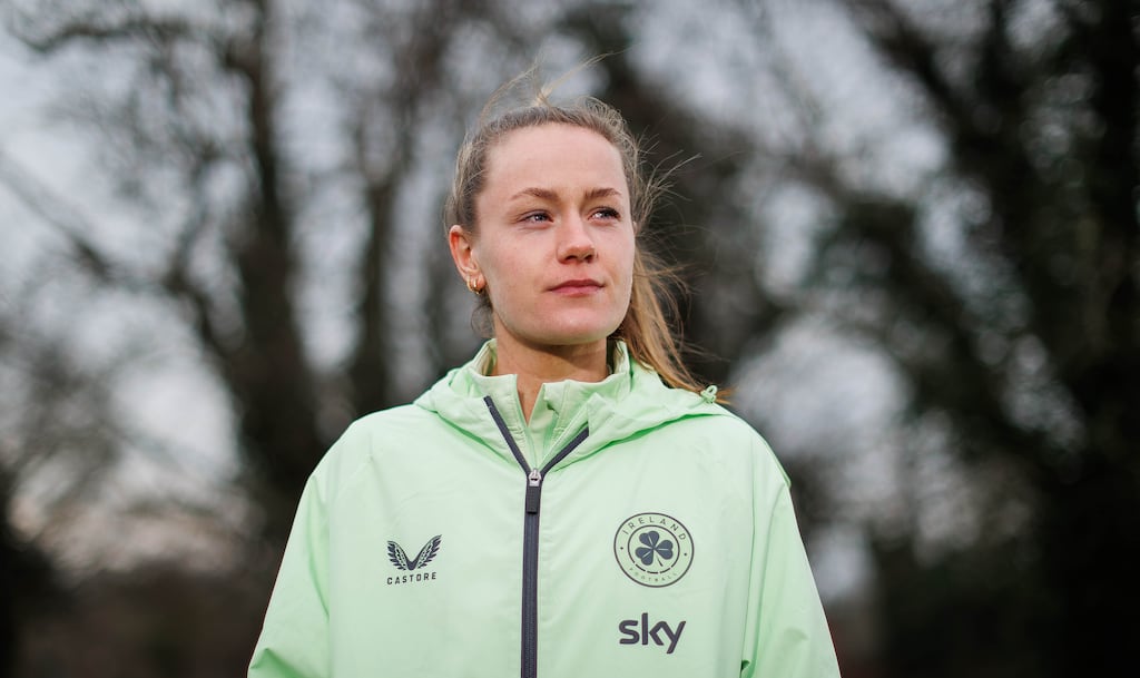 Heather Payne at the Republic of Ireland's Media Day at the FAI National Training Centre in Dublin this week: `Not making the Euros will make us want to qualify for the World Cup even more, and doing well in the Nations League is really important.' Photograph: Ryan Byrne/Inpho