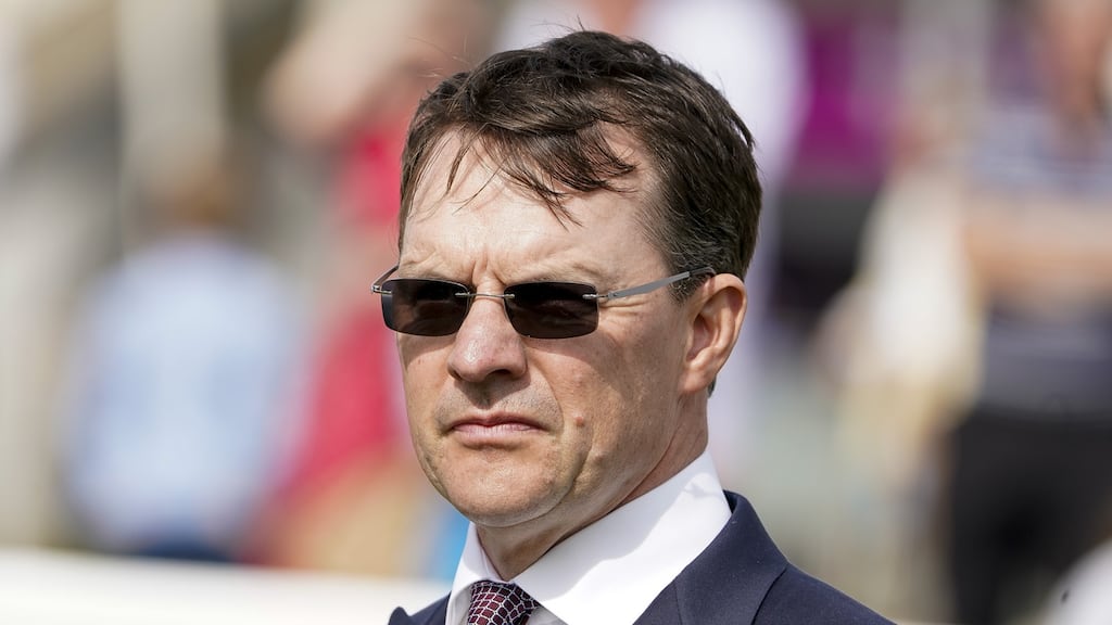 Aidan O’Brien runs The Algarve in Wednesday’s Musidora Stakes at York. Photograph: Alan Crowhurst/Getty Images