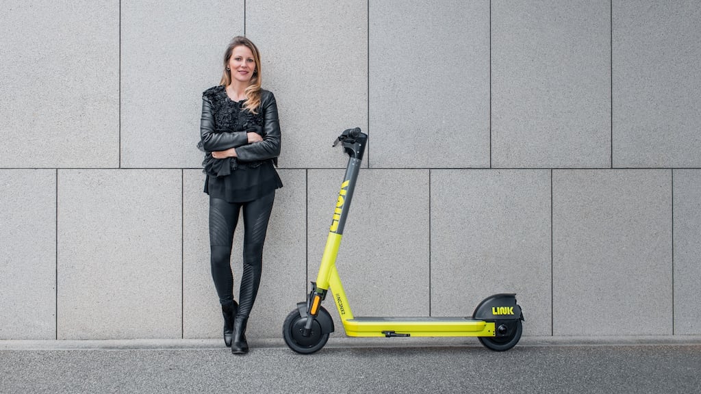 Jean Andrews, Superpedestrian director of policy for Ireland. The company says it will employ between 60 to 100 people and invest €15 million in its first year of operation in the Republic. Photograph: Paddy McGrath