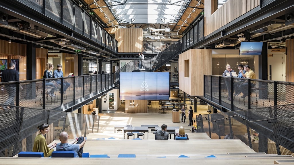 Best-in-class offices such as Airbnb’s HQ at 8 Hanover Quay remain the darling of core investors. Photograph: Donal Murphy