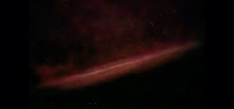 STEVE (Strong Thermal Emission Velocity Enhancement), a very rare and unpredictable cousin of the aurora borealis, captured by amateur photographer Rachel McBride