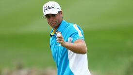 Lucas Bjerregaard puts pressure on Branden Grace