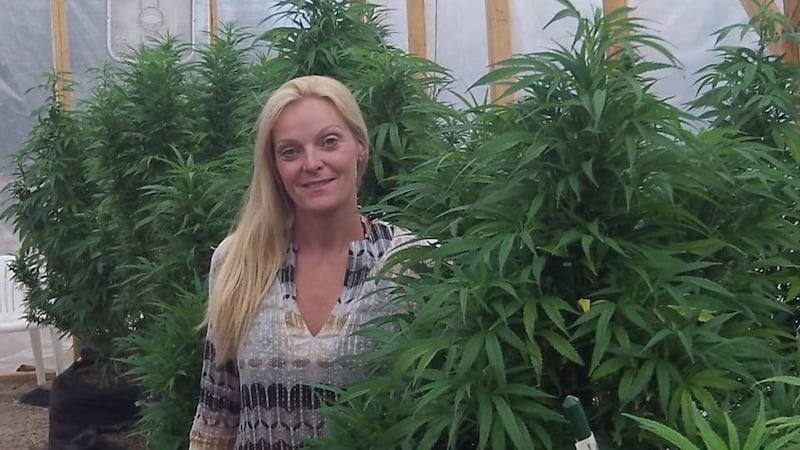 Toni Fox at her medical marijuana dispensary in Globeville, Denver