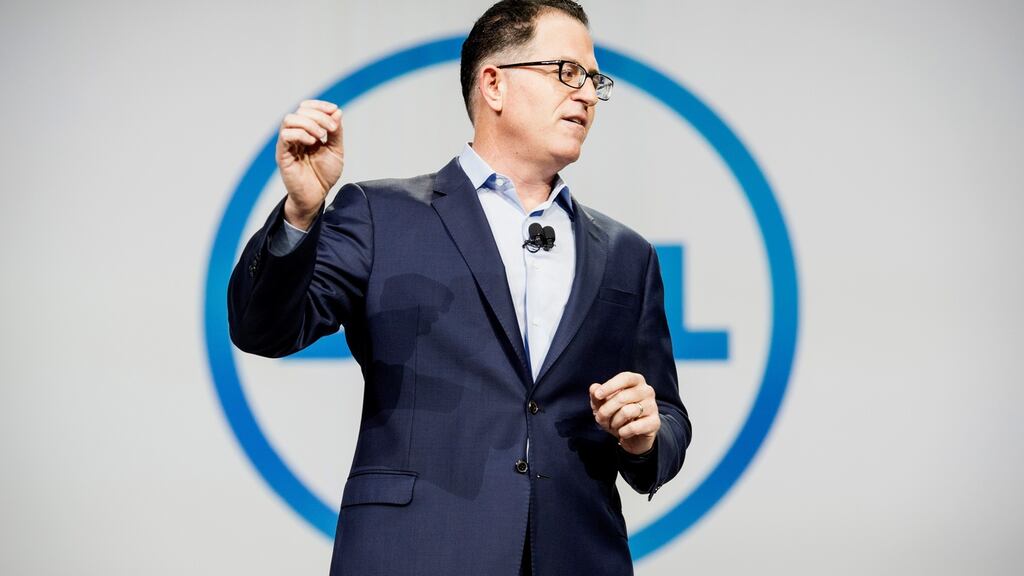 Michael Dell, founder and chief executive officer of Dell. The firm, which completed the acquisition of data storage company EMC Corp on Wednesday, will cut 2,000-3,000 jobs, Bloomberg reported