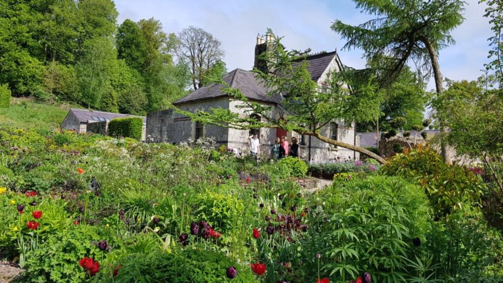 June Blake’s garden, wrapped around her Victorian farmsteward’s cottage. Photograph: Wicklow Tourism