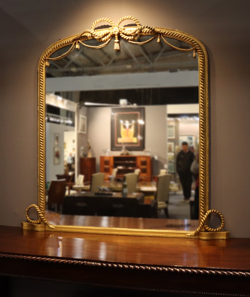 Victorian overmantel mirror with rope twist, €4,750, Straffan Antiques