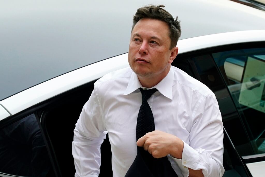 Elon Musk has threatened legal action against the Twitter account that used publicly available flight data to track his private jet, shortly after the account was suspended by the social media platform. Photograph: Matt Rourke/AP