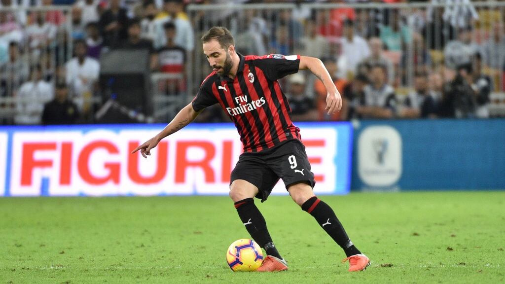 Chelsea have confirmed the signing of Gonzalo Higuaín. Photograph: Fayez Nureldine/AFP/Getty
