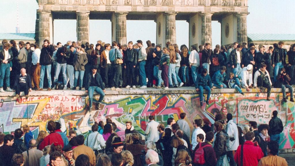 The fall of the Berlin Wall 30 years ago tomorrow triggered the most fundamental change in Europe since the second World War. Photograph: AP Photo, File