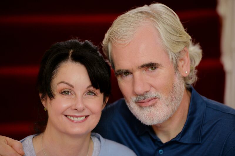 Marian Keyes and her husband, Tony. Photograph: Alan Betson