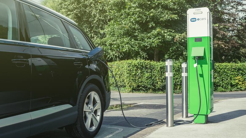 Audi’s Q7 e-tron: The battery pack can be charged at proper recharging points or else through the regular three-pin socket, though this takes longer