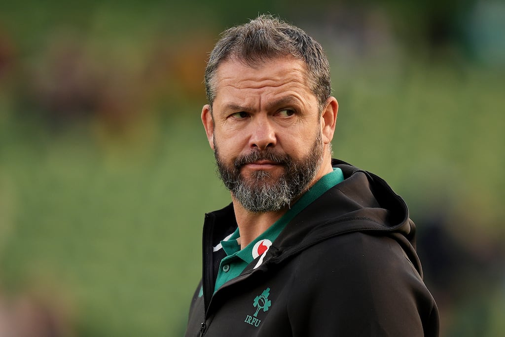 Ireland head coach Andy Farrell. Photograph: Niall Carson/PA