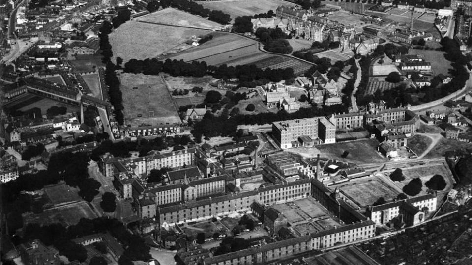 Aerial image of Grangegorman from the 1950s