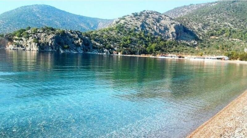 Psatha Beach in Greece, where a 110sq m house is for sale for €380,000