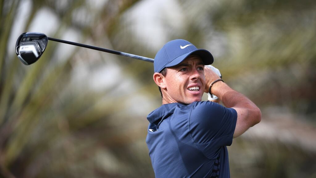 Rory McIlroy is looking for his third victory in the Dubai Desert Classic. Photograph: Martin Dokoupil/EPA
