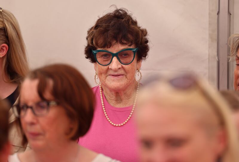 Sunglasses pulled together the signature look. Photograph: Dara Mac Dónaill