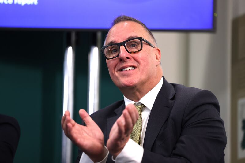 Green giant: An Post chief executive David McRedmond. Photograph: Dara Mac Dónaill