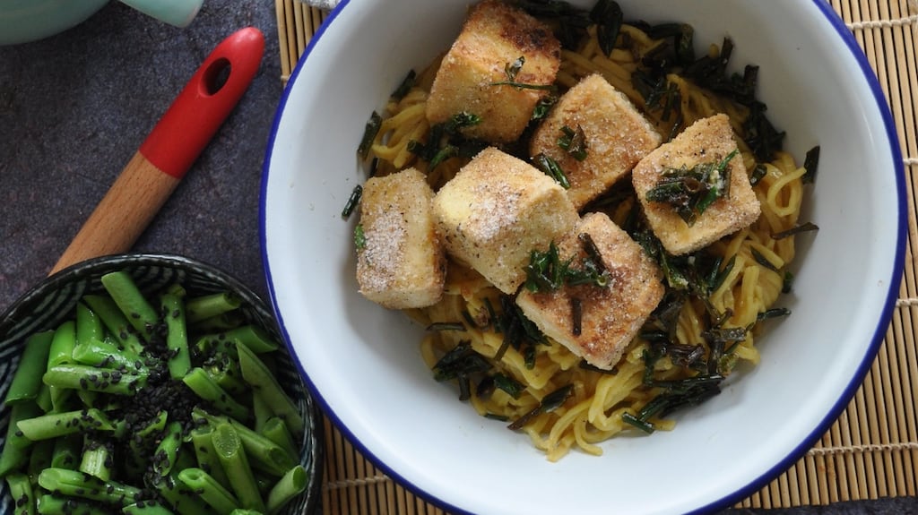Crispy salt and pepper tofu is simple and delicious.