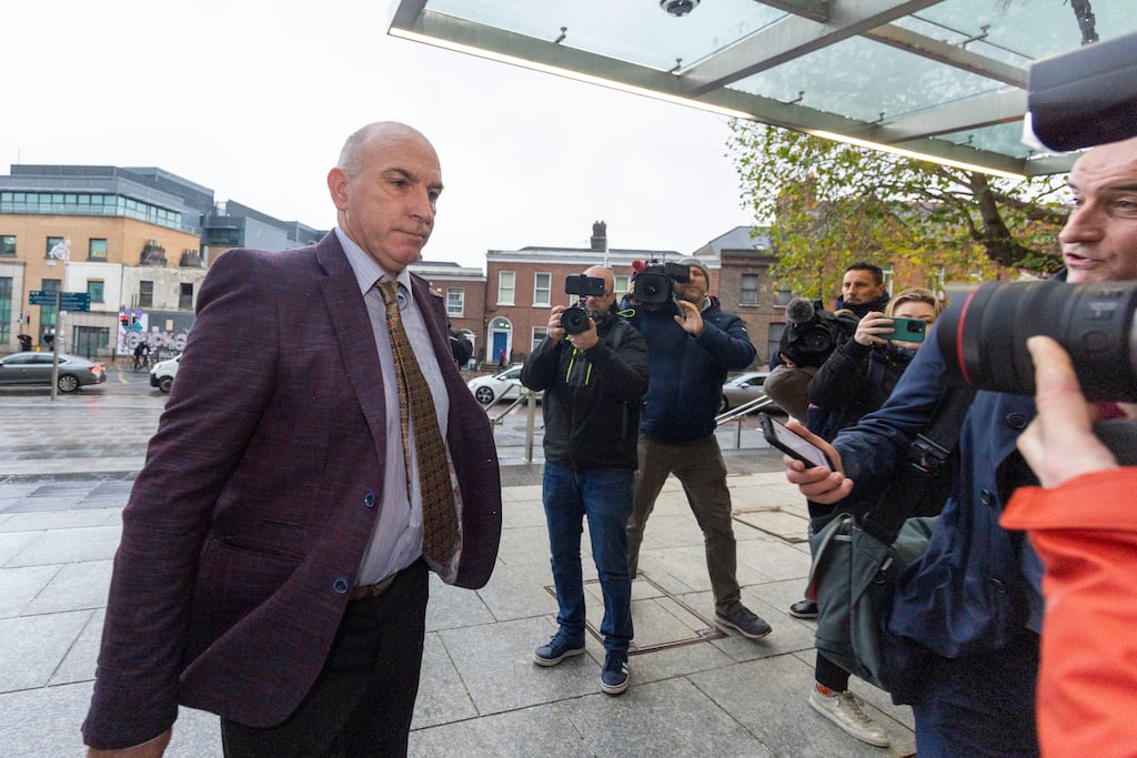 DJ Carey arrives at the Central Criminal Court in Dublin for his sentencing hearing. Photograph: Tom Honan/The Irish Times