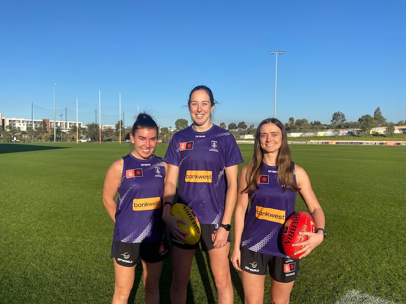 Joanne Cregg, Áine Tighe and Amy Mulholland. Photograph: Kate McDonald