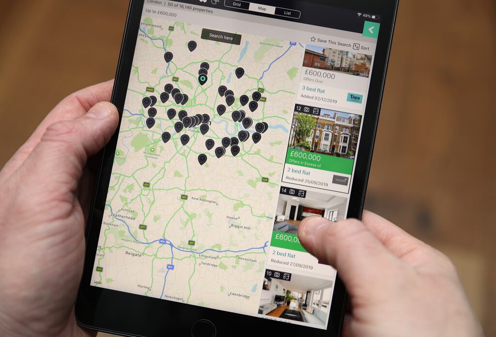 Rightmove shares jumped more than 24 per cent in London. Photograph: Andrew Matthews/PA Wire