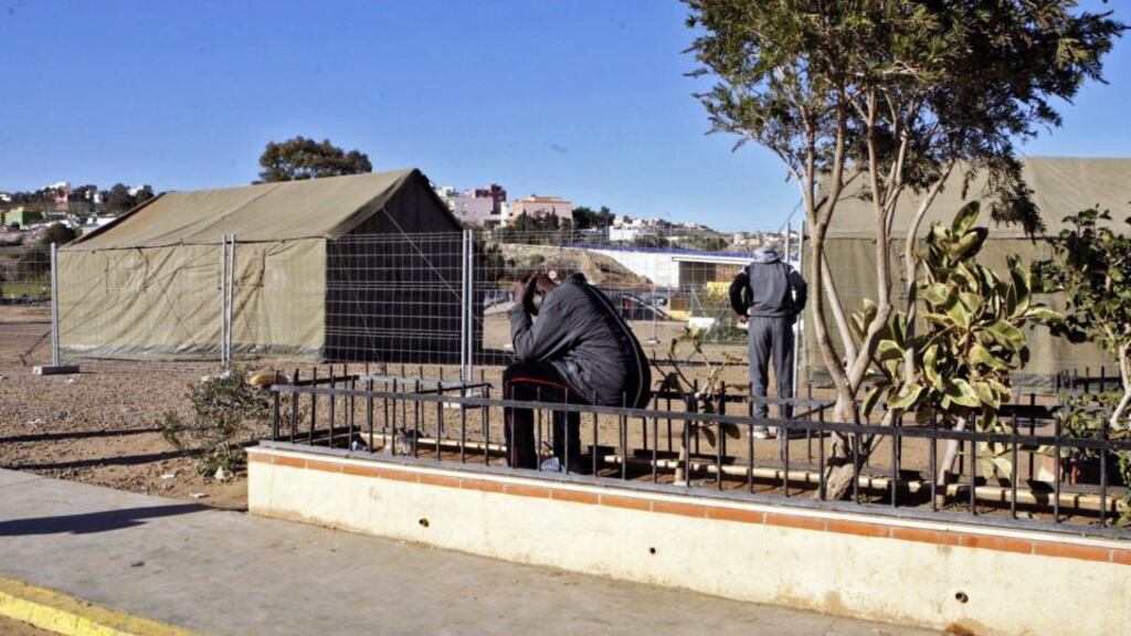 A view of the local temporary immigrant holding center (CETI) in the Spanish enclave of Melilla, northern Africa. Melilla, along with the town of Ceuta, is situated in North Africa but belongs to Spain. Photograph: FG Guerrero/EPA