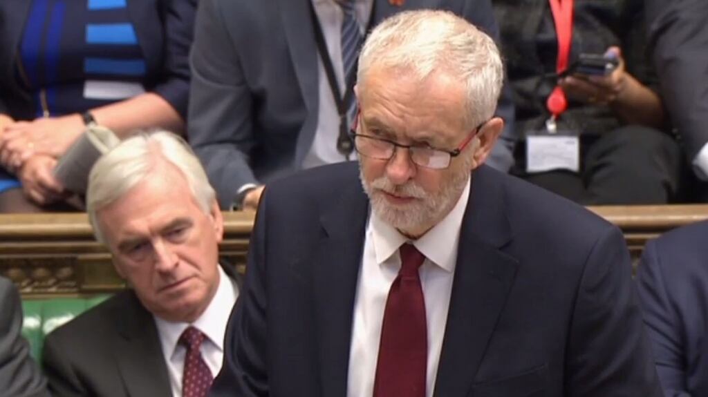 Labour Party leader Jeremy Corbyn in the House of Commons. Photograph: AFP/Getty Images