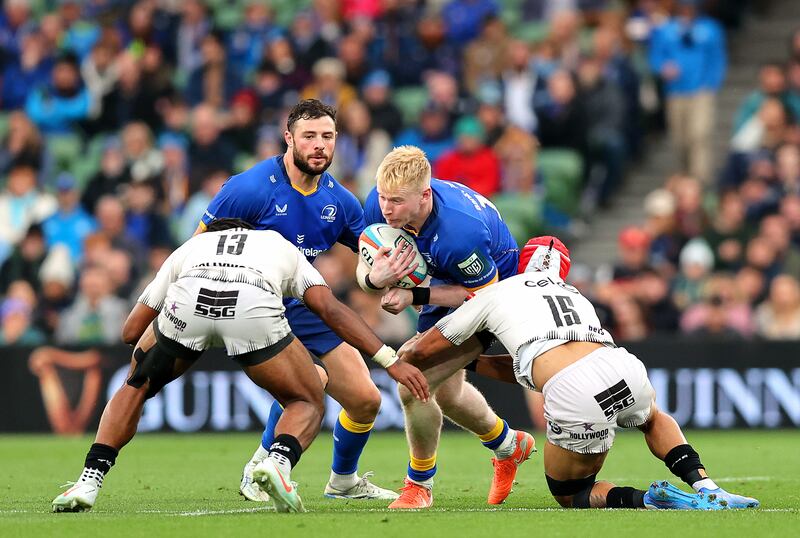 Leinster's Jamie Osborne in action against the Sharks. Photograph: Tom O’Hanlon/Inpho