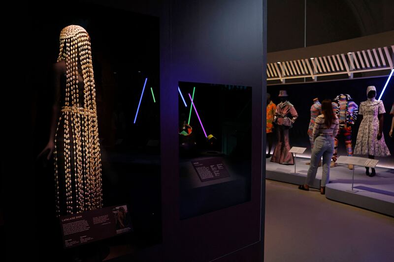 A Cowrie dress by Lafalaise Dion.