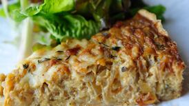 Thyme, onion and Gruyère tart