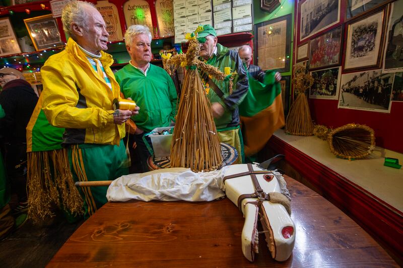 Declan doesn’t “carry straw” since he is with the musicians. He has no doubt the wren in Dingle and elsewhere is a pagan tradition, but no one analyses it too deeply. Photograph: Domnick Walsh/Eye Focus