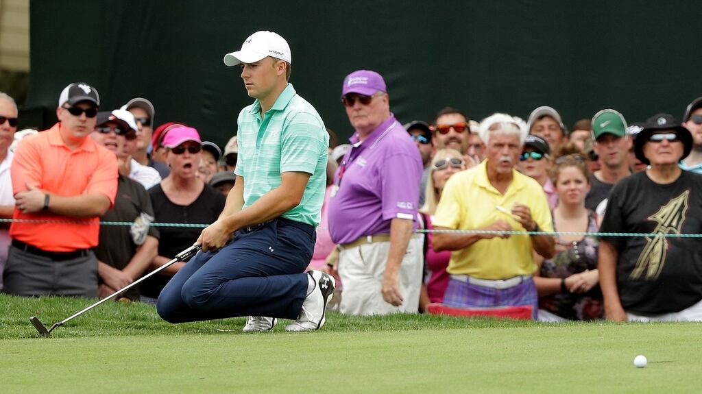 A third round 67 gave Jordan Spieth a glimmer of hope heading into the final day at Valspar. Photograph: Getty