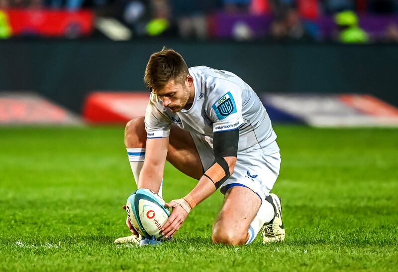 Ross Byrne: for a long time looked likely to succeed Johnny Sexton as Leinster's first-choice outhalf. Photograph: Steve Haag Sports/Deon van der Merwe/Inpho