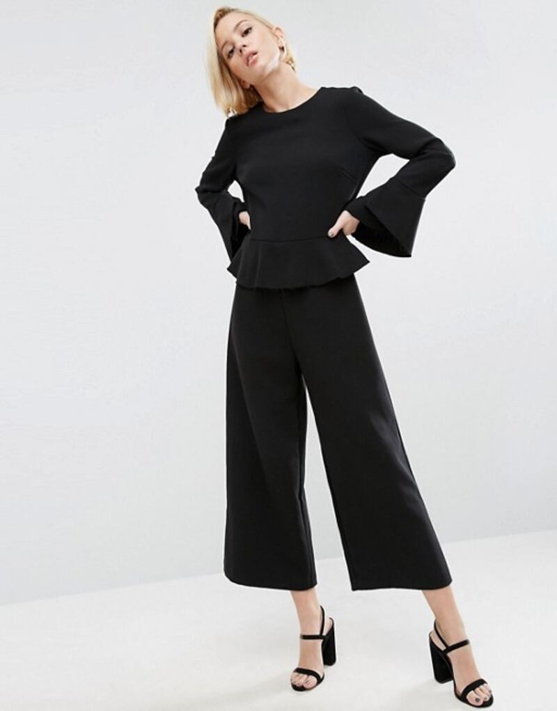 Black jumpsuit with flared sleeves £27. 50 Asos