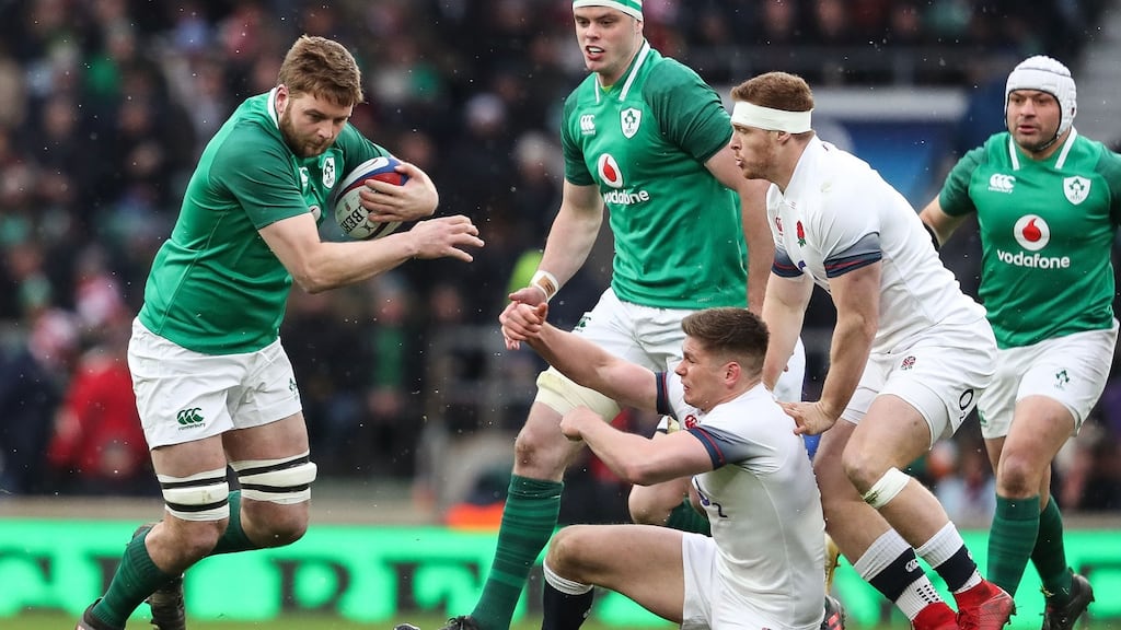 Iain Henderson: back to aid Ulster’s cause following Ireland’s Grand Slam victory over England at Twickenham. Photograph: Dan Sheridan/Inpho