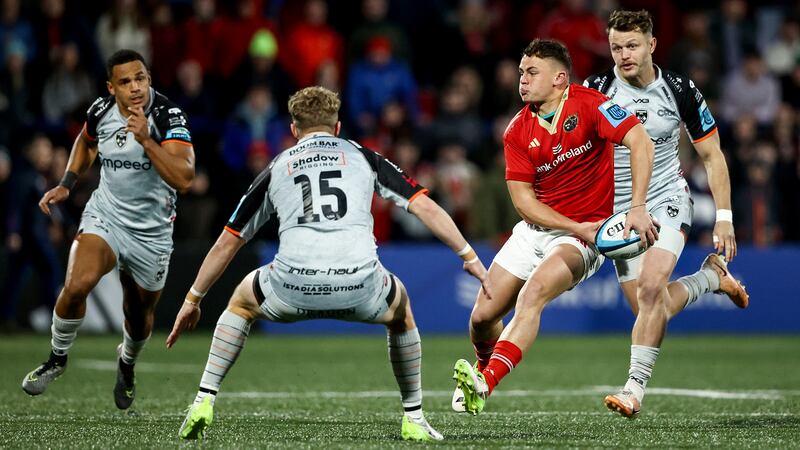 Tony Butler made a superb full debut for Munster in their 45-14 win over the Dragons. Photograph: Inpho/Ben Brady