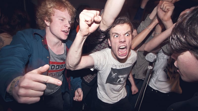 Fans go wild at a record release party for the Danish punk band Iceage. File photograph: Getty Images