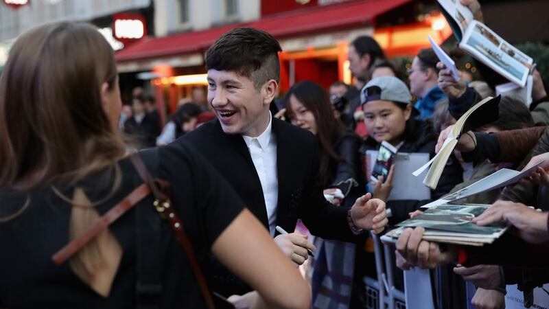 Keoghan meets the fans. Photograph: Vittorio Zunino Celotto/Getty Images for BFI