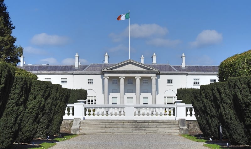 Áras an Uachtaráin at the Phoenix Park, Dublin. Photograph: Derick Hudson/Getty Images