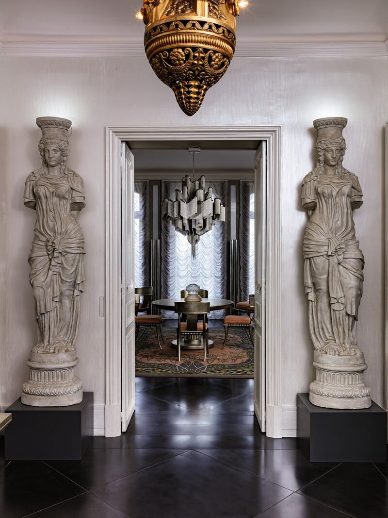 Interior of Louvecienne near Paris, one of Karl Lagerfeld’s homes