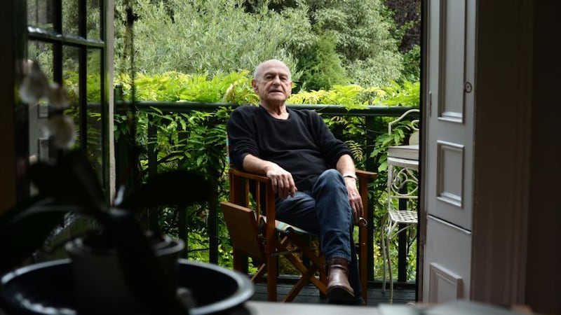 Playwright Tom Murphy at home in Dublin. Photograph: Dara Mac Dónaill