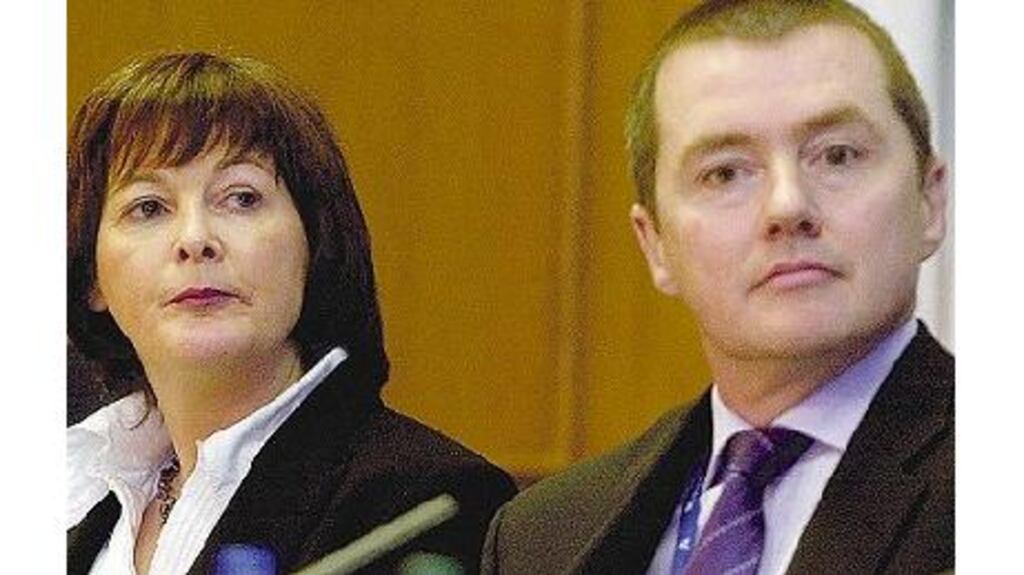 Ms Margaret Sweeney, Aer Rianta chief executive, and Aer Lingus chief executive Mr Willie Walsh, at The Future of European Air Transport. Mr Walsh said airport charges were a major cost for airlines but Ms Sweeney claimed Dublin Airport?s charges were the lowest of any major airport in Europe.